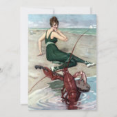 おもしろいロブスターベイク招待状テンプレート 招待状 (裏面)