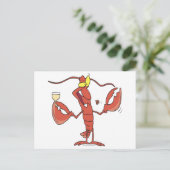 おもしろいロブスター漫画 ポストカード (スタンド正面)