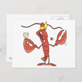 おもしろいロブスター漫画 ポストカード (正面/裏面)