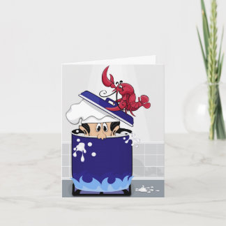 おもしろいロブスター カード