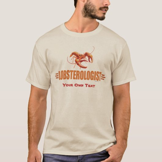 おもしろいロブスター Tシャツ (正面)