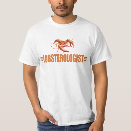 おもしろいロブスター Tシャツ (正面)