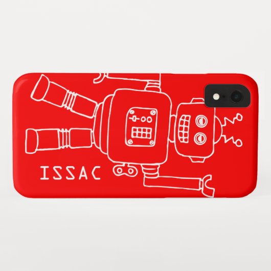 おもしろいロボット Case-Mate iPhoneケース (裏面(横))