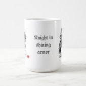 おもしろいロマン輝くティック騎士 コーヒーマグカップ (中央)