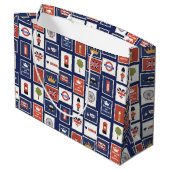 おもしろいロンドンパターン旅行 ラージペーパーバッグ (裏面アングル)