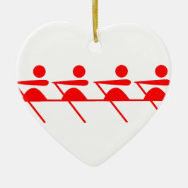 おもしろいローイングクラブ セラミックオーナメント