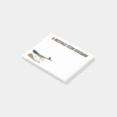 おもしろいロードランナー砂漠の鳥の漫画イラストレーション ポストイット (アングル)