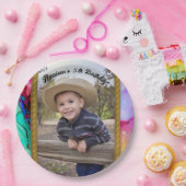 おもしろいロープフレーム西スタイル数々の色 ペーパープレート (パーティー)