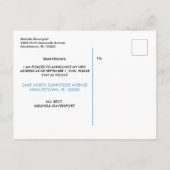 おもしろいローボートブルーイムビング 案内ポストカード (裏面)