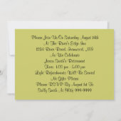 おもしろいワイルドウェストイッピーイイイパーティの招待状 招待状 (裏面)