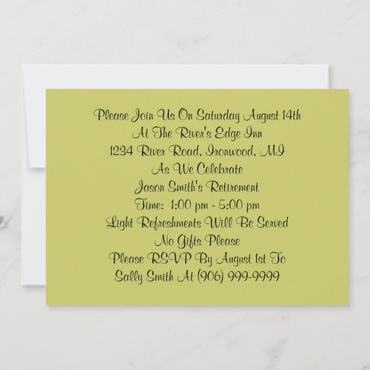 おもしろいワイルドウェストイッピーイイイパーティの招待状 招待状 (裏面)