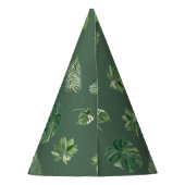 おもしろいワイルドジャングルサファリアニマルグリネリー誕生日 パーティーハット (裏面)