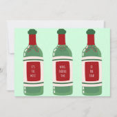 おもしろいワインクリスマスカード シーズンカード (正面)