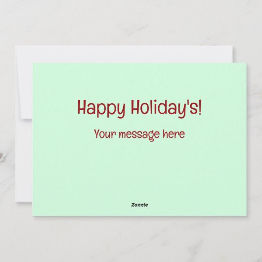 おもしろいワインクリスマスカード シーズンカード (裏面)