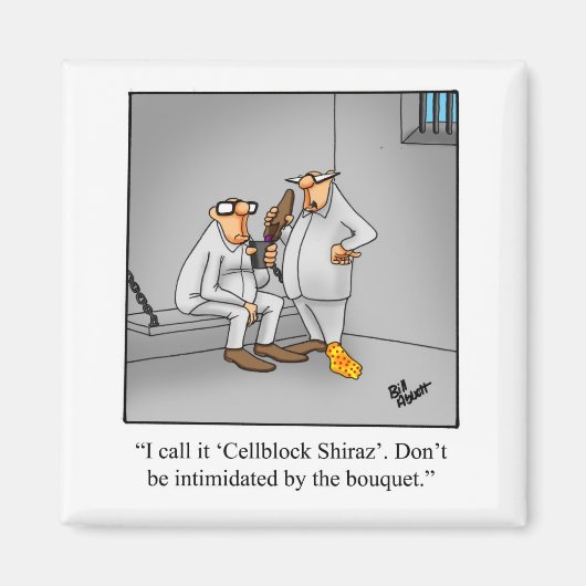 おもしろいワインユーモア磁石斑点 マグネット (正面)