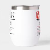 おもしろいワイン処方家族懇親会カスタム文字 (左面)