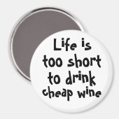 おもしろいワイン引用文冷蔵庫用マグネットノベルティおもしろいギフト マグネット (正面/裏面)