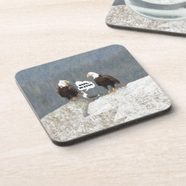 おもしろいワシとカモメ コースター
