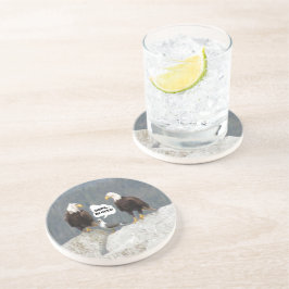 おもしろいワシとカモメ コースター
