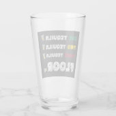 おもしろいワンテキーラツーテキーラスリーテキーラフロア タンブラーグラス (裏面)