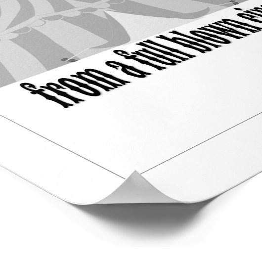 おもしろいワンテン遠くにサーカス ポスター (角)