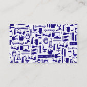 おもしろいワークツールパターンアート 名刺 (裏面)