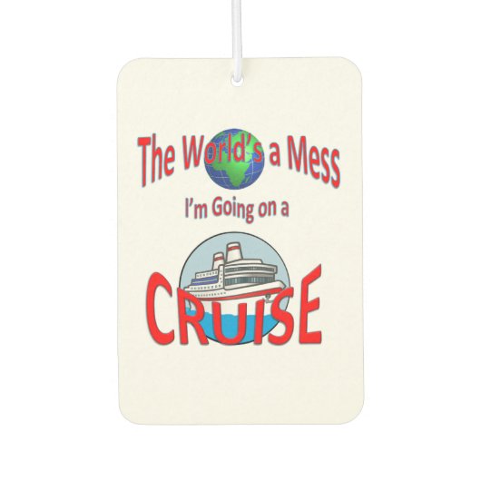 おもしろいワールドA Message Goクルージング カーエアーフレッシュナー (正面)