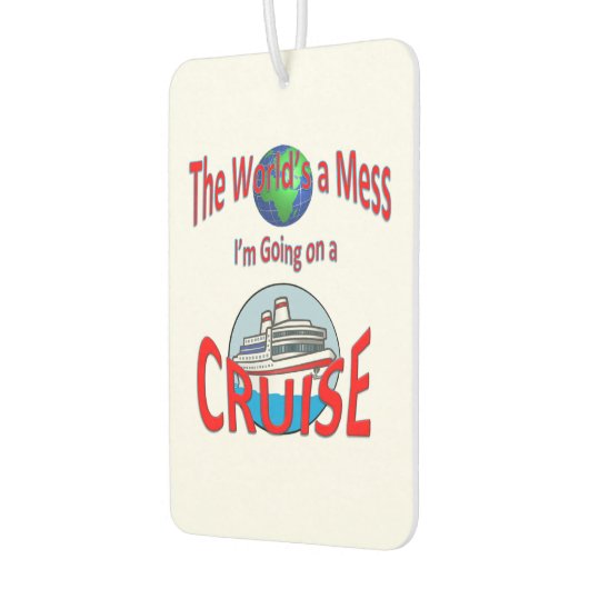 おもしろいワールドA Message Goクルージング カーエアーフレッシュナー (左)