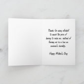 おもしろいヴィンテージが幸せな母の日 カード (内部)