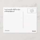 おもしろいヴィンテージのはがき女 ポストカード (裏面)