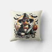 おもしろいヴィンテージはハロウィーンでアヒルしない クッション (裏面)