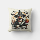 おもしろいヴィンテージはハロウィーンでアヒルしない クッション (正面)