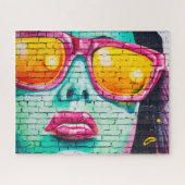おもしろいヴィンテージアートパズルグラフィティジグソーパズル ジグソーパズル (横)