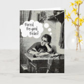 おもしろいヴィンテージイラストレーション恋しく思Iユー カード (黄色い花)