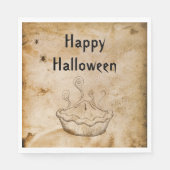 おもしろいヴィンテージウェルカムチルドレンハローウィンパーティ スタンダードランチョンナプキン (正面)