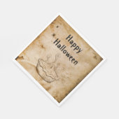 おもしろいヴィンテージウェルカムチルドレンハローウィンパーティ スタンダードランチョンナプキン (角)