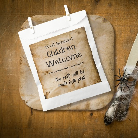 おもしろいヴィンテージウェルカムチルドレンハローウィンパーティ フェイバーバッグ