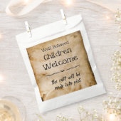 おもしろいヴィンテージウェルカムチルドレンハローウィンパーティ フェイバーバッグ (クリップ留めされた状態)