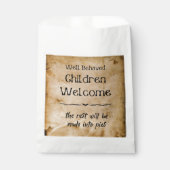 おもしろいヴィンテージウェルカムチルドレンハローウィンパーティ フェイバーバッグ (正面)