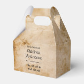 おもしろいヴィンテージウェルカムチルドレンハローウィンパーティ フェイバーボックス (正面サイド)