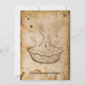 おもしろいヴィンテージウェルカムチルドレンハローウィンパーティ 招待状 (裏面)