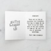 おもしろいヴィンテージキャンパートレーラーハッピーリタイアメントカード カード (内部)