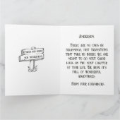 おもしろいヴィンテージキャンパートレーラーハッピーリタイアメントカード サンキューカード (内部)