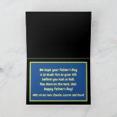 おもしろいヴィンテージキャンパーファーザーズデイカード カード (内部)