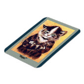 おもしろいヴィンテージコピーは怒猫、頑固な猫 マグネット (左側)