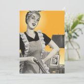 おもしろいヴィンテージサバーバンハウスチョアズ空白の招待状 招待状 (スタンド正面)