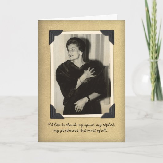 おもしろいヴィンテージサンキューカード サンキューカード (正面)