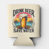 おもしろいヴィンテージサンセットビール 缶クーラー (裏面)