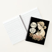 おもしろいヴィンテージスタイル図解入りの、写真付きの猫好き ノートブック (内部)