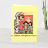 おもしろいヴィンテージスタイル母の日のカード カード (裏面)